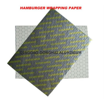 papel de aluminio para envasado de hamburguesas y sándwiches